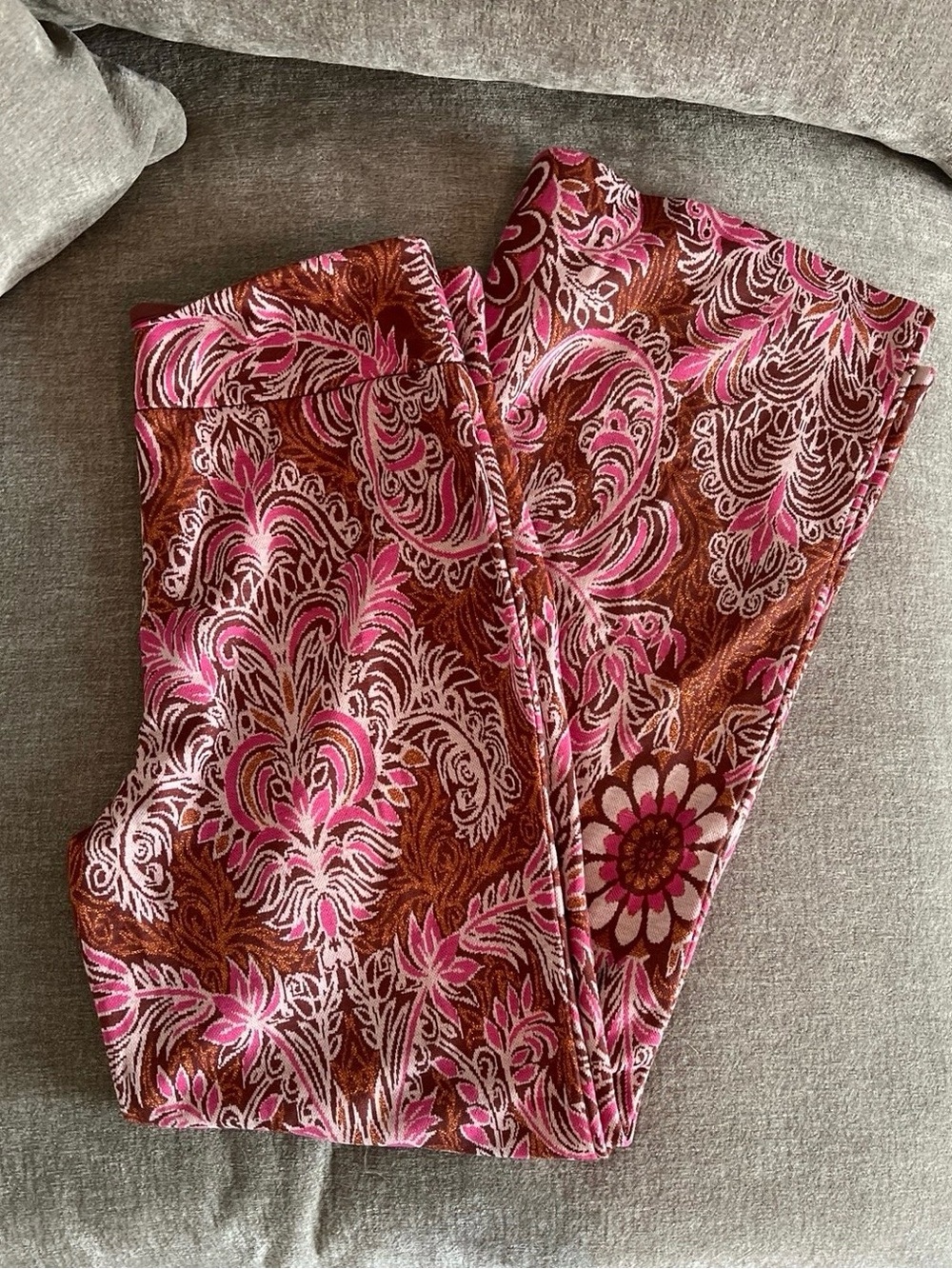 Maeve Anthopologie Maria Jacquard Flare Pants